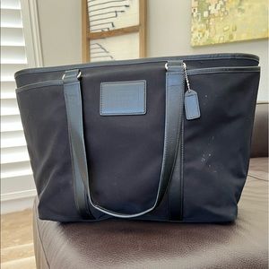 Large black Coach purse or diaper bag